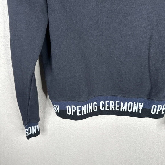 Opening Ceremony Hoodie Women’s Black Extra Small 100% Cotton Spell Out Pullover - Picture 6 of 11